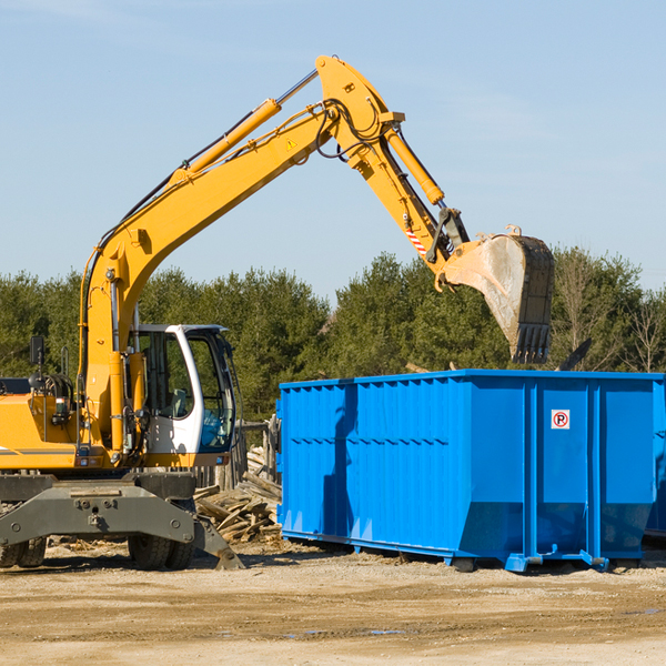 can i choose the location where the residential dumpster will be placed in Brookville OH